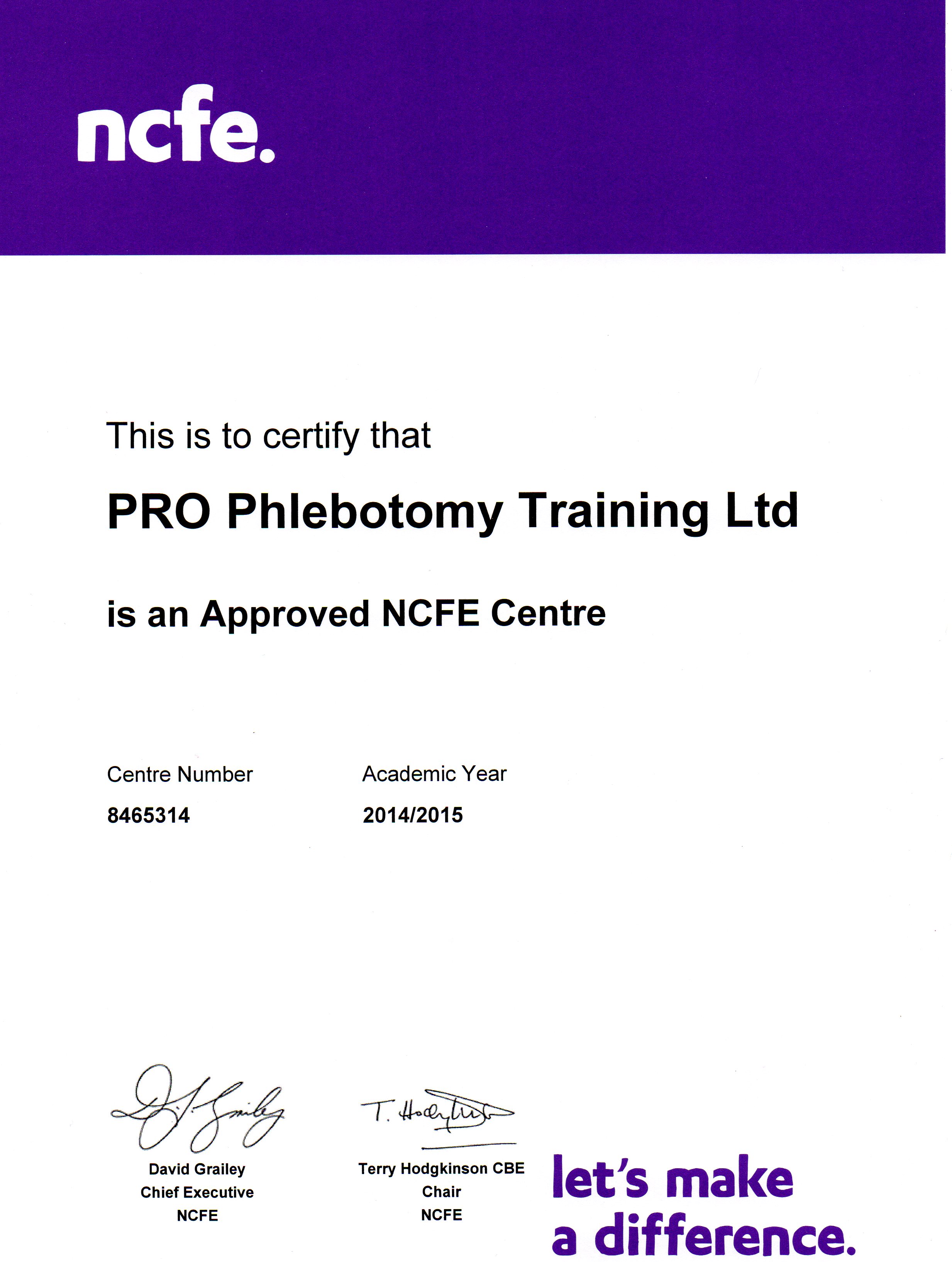 Our Accreditation Pro Phlebotomy Training